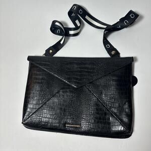 Quay Australia Black Laptop Bag With Strap